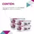 KIT 4 Potes de Vidro Retangular com Divisória e Tampa Hermética 640ml - comprinhasonline | Facilidade e qualidade ao seu alcance