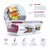 KIT 4 Potes de Vidro Retangular com Divisória e Tampa Hermética 640ml na internet