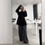 Imagem do Calça xadrez feminina preta
