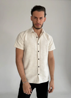 Camisa Texturas Manga curta