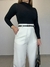 Calça pantalona Lari Branco - Anne Store