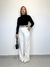 Calça pantalona Lari Branco - comprar online