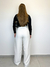 Calça pantalona Lari Branco na internet