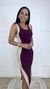 Imagem do Vestido Duo - Uva/Bege