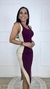 Vestido Duo - Uva/Bege - loja online