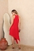 Vestido assimétrico com babado na lateral - comprar online