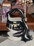 Bolso / mochila Kankuamo blanco y negra mediana - comprar online