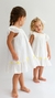 Vestido Infantil Branco e Amarelo Ella - MÁGUI - Para Meninas