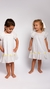 Vestido Infantil Branco e Amarelo Ella - comprar online