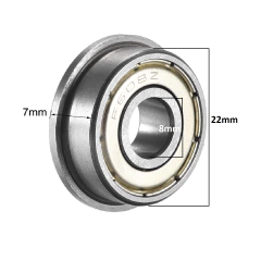 F608ZZ Rolamento Radial de esferas dimensões 8x22x7mm - Tecno Cycle