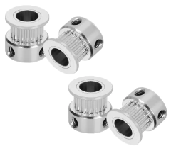 Pack 4 Polias GT2 20 dentes furo 8mm para correia largura 6mm