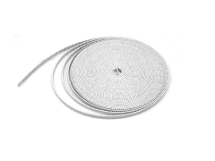 2 Polias GT2 20D furo 5mm + 2 metros correia 6mm alma de aço branca - comprar online