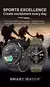 Smartwatch militar à prova d'água para homens, tela HD, lanterna, monitoramento - comprar online