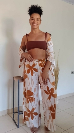 Conjunto Flor de Areia kimono + calça - comprar online