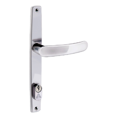 Fechadura perfil 22mm com acionamento inox polido Aliança