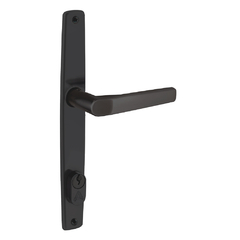 Fechadura perfil estreito 22mm com acionamento preto fosco Aliança