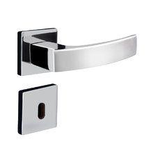 Fechadura interna quadratta curva roseta S40mm cromado Aliança