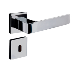 Fechadura Quadratta Reta Roseta Int S40mm Cromada Aliança