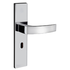 Fechadura interna quadratta curva espelho S40mm cromado Aliança