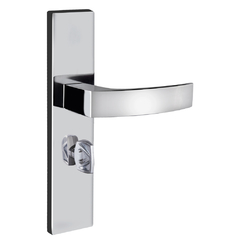 Fechadura banheiro quadratta curva espelho S40mm cromado Aliança