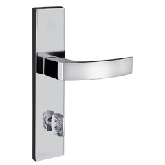 Fechadura banheiro quadratta curva espelho 55mm cromado Aliança
