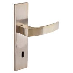 Fechadura interna quadratta curva espelho 55mm bronze latonado Aliança