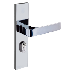 Fechadura Quadratta Reta Espelho Ext S40mm Cromada Aliança
