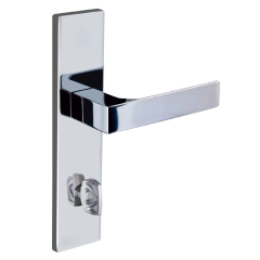 Fechadura Banheiro Quadratta Reta Espelho 55mm Cromada Aliança