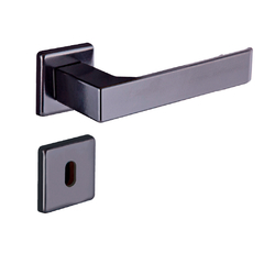 Fechadura Quadratta Reta Roseta Interna S40m Preto F Aliança
