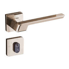Fechadura Vega Roseta Bronze Latonado Externa S40mm Aliança