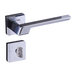 Fechadura Vega Roseta Cromada Banheiro S40mm Aliança