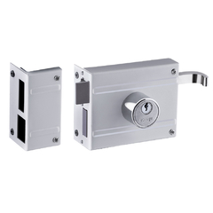 Fechadura para Portão Entrada 100mm Branco Aliança