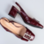 Sandália Chanel Verniz Marsala - 443044074 - loja online