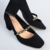 Scarpin Mary Jane Nobuck - 440744086 na internet