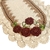 Tapete Oval Cru Natural e Rosas Marrom - Decornato Presentes Criativos
