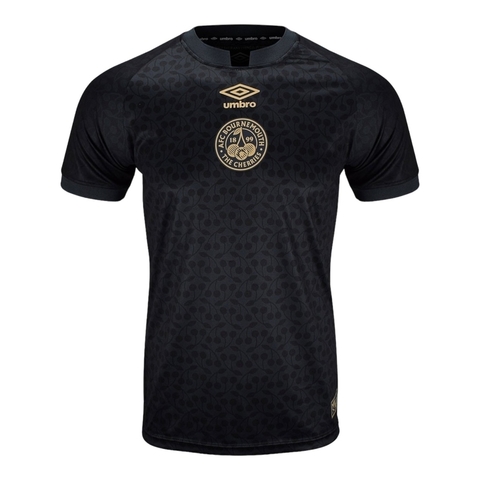 Camisa Bournemouth Pré-jogo i 24/25 - Torcedor Umbro Masculina - Preta