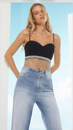 Top com strass Frutacor