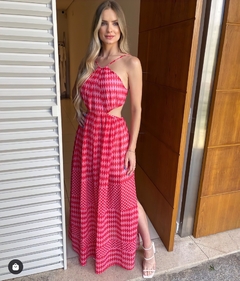Vestido max midi recortes Tufi Duek