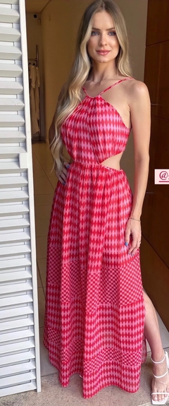 vestido max midi recortes tufiduek