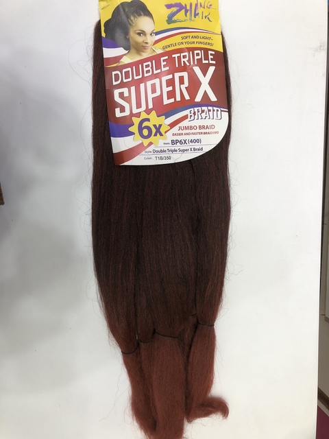 Cabelo Jumbo Super X 6X Cor T1B 350 400g