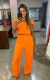 Calça laranja viscose M