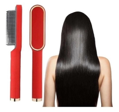 Escova Alisadora Modeladora Straight Comb com Contole de Temperatura - Presente Mais Você