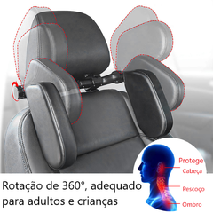 Encosto de Cabeça Pescoço Para Carro Travesseiro Dormir Viagem