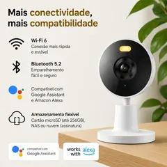 Câmera Smart Digital Xiaomi C100 Segurança para Pets Crianças Idosos na internet