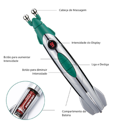 Caneta Acupuntura Elétrica Alívio de Dores Fisioterapia nos Músculos - loja online