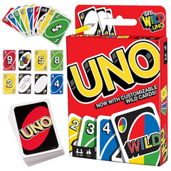 Uno Jogo de Cartas Baralho Brincadeira Divertida de Adultos e Crianças - comprar online