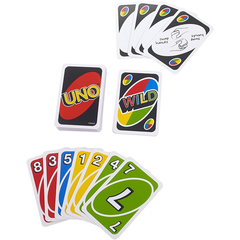 Uno Jogo de Cartas Baralho Brincadeira Divertida de Adultos e Crianças - loja online