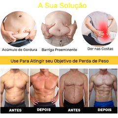 Cinta Faixa Redutora de Medidas Modeladora Corporal Costas Barriga Ajustável - comprar online