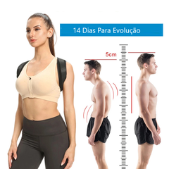 Corretor de Postura Mulheres Homens Ajustável Endireita Coluna - comprar online