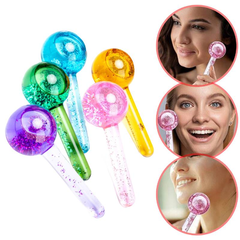 Esfera Cristal de Cromoterapia Massagem Fria Facial Pescoço Pés na internet